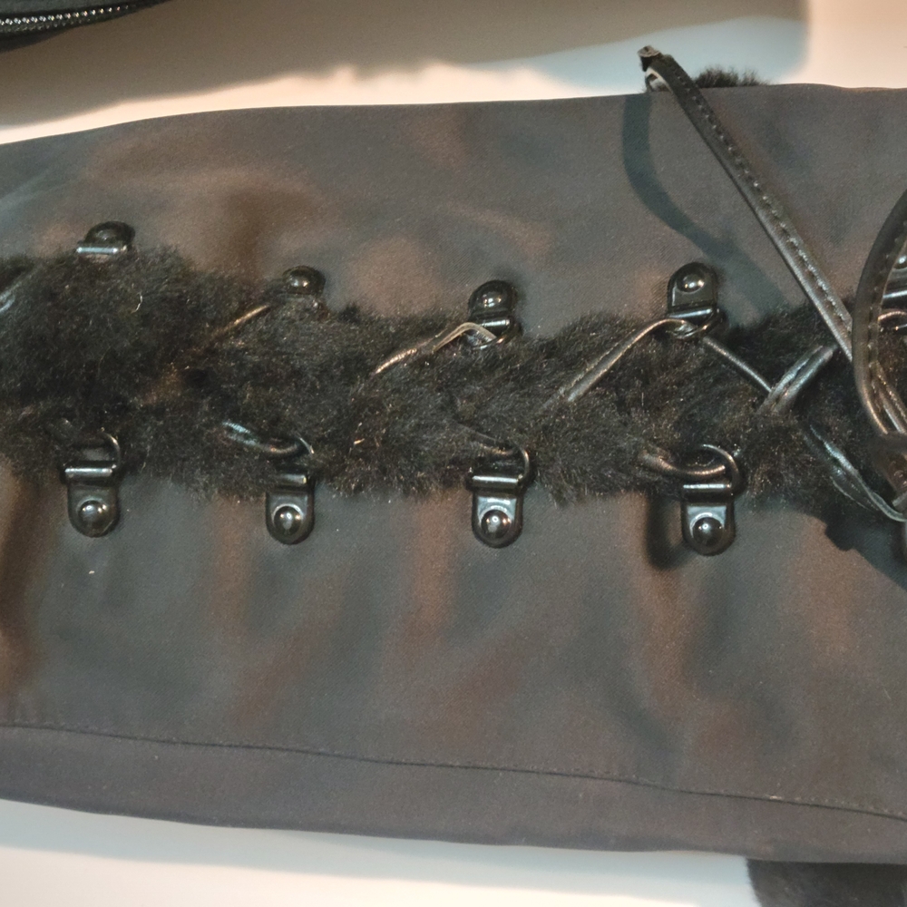 Elegant Black Over the Knee Boots with Pom-Pom Detail - Picture 4 of 7